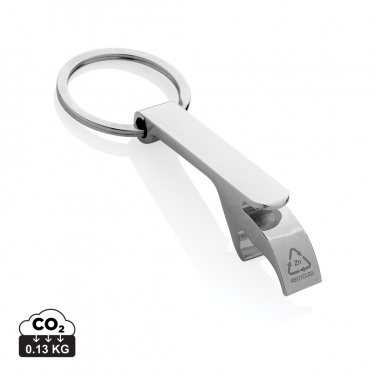 Logotrade business gift image of: RCS recycled zinc alloy bottle opener keychain