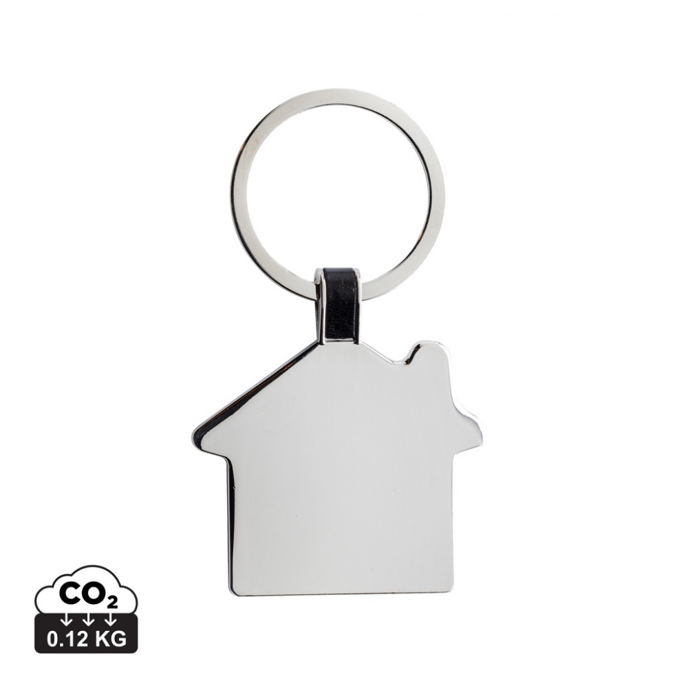 Logo trade advertising products picture of: RCS recycled zinc alloy house keyring