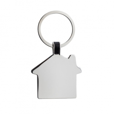 Logotrade promotional item image of: RCS recycled zinc alloy house keyring