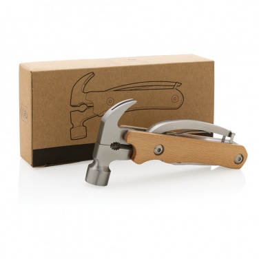 Logotrade promotional item picture of: Wooden multi-tool hammer