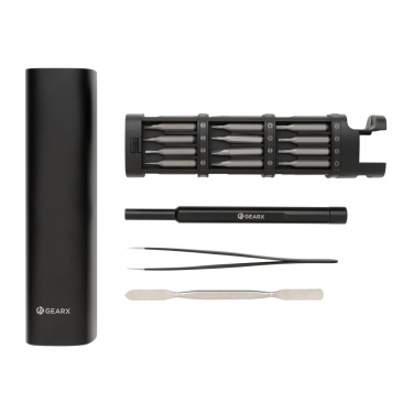 Logotrade business gift image of: Gear X RCS recycled aluminum precision screwdriver set 46 pc