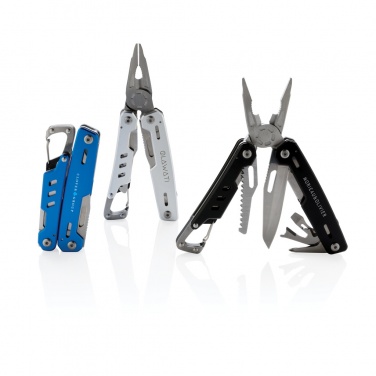 Logo trade advertising product photo of: Solid multitool with carabiner