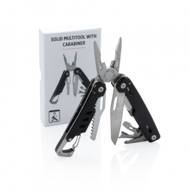 Logotrade advertising products photo of: Solid multitool with carabiner