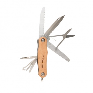 Logo trade promotional giveaways image of: Wood pocket knife