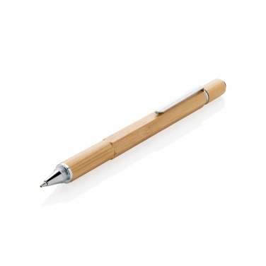 Logo trade business gift photo of: Bamboo 5-in-1 toolpen