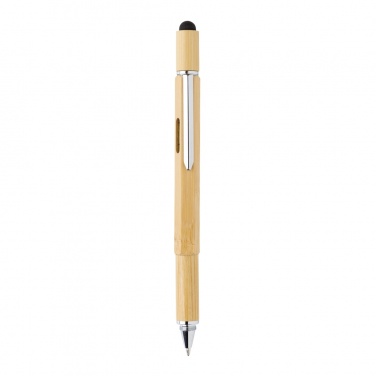 Logo trade business gift photo of: Bamboo 5-in-1 toolpen