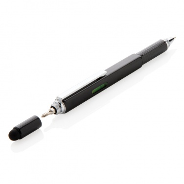 Logo trade promotional products image of: 5-in-1 aluminium toolpen