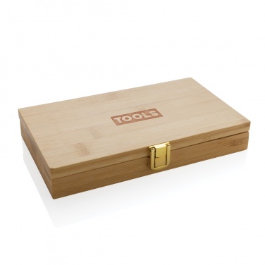 Logotrade corporate gift image of: Carvine 21 pcs bamboo tool set