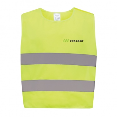 Logo trade corporate gifts image of: GRS recycled PET high-visibility safety vest 3-6 years