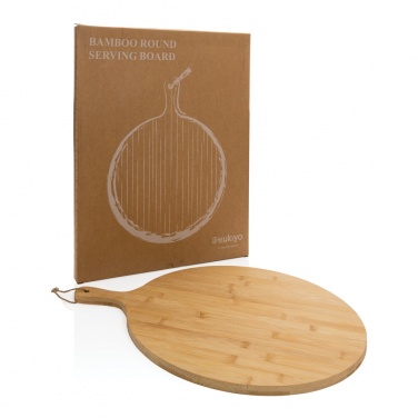 Logotrade corporate gift image of: Ukiyo bamboo round serving board