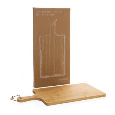 Logo trade corporate gifts image of: Ukiyo bamboo rectangle serving board