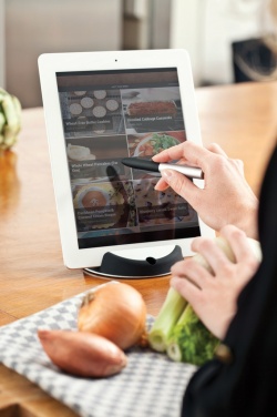 Logo trade advertising product photo of: Chef tablet stand with touchpen