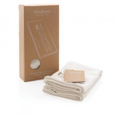 Logotrade corporate gifts photo of: Ukiyo Aware™ 180gr rcotton table napkins 4pcs set