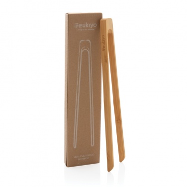 Logotrade promotional merchandise image of: Ukiyo bamboo serving tongs