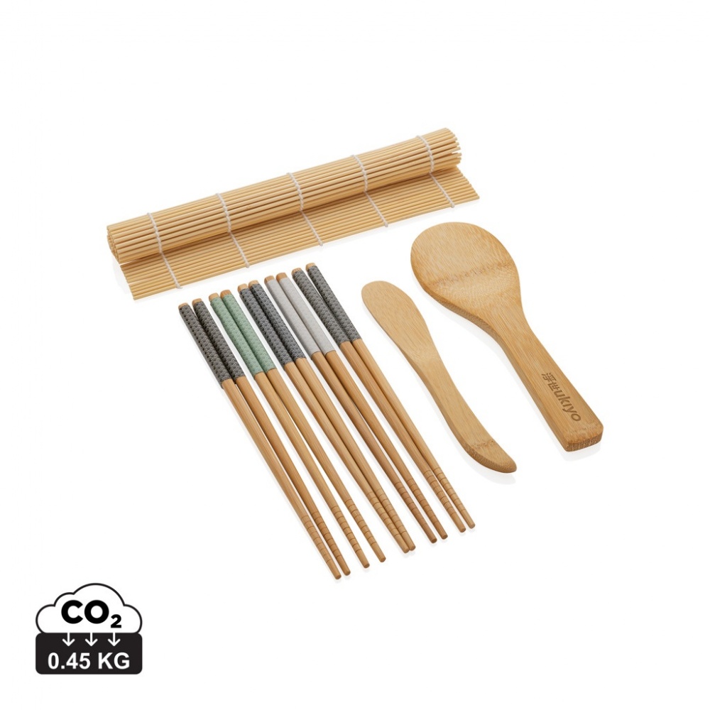 Logo trade promotional giveaways image of: Ukiyo 8 pcs sushi dinner set