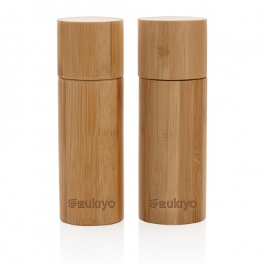 Logotrade promotional giveaways photo of: Ukiyo bamboo salt and pepper mill set