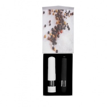 Logo trade promotional giveaway photo of: Electric pepper and salt mill set