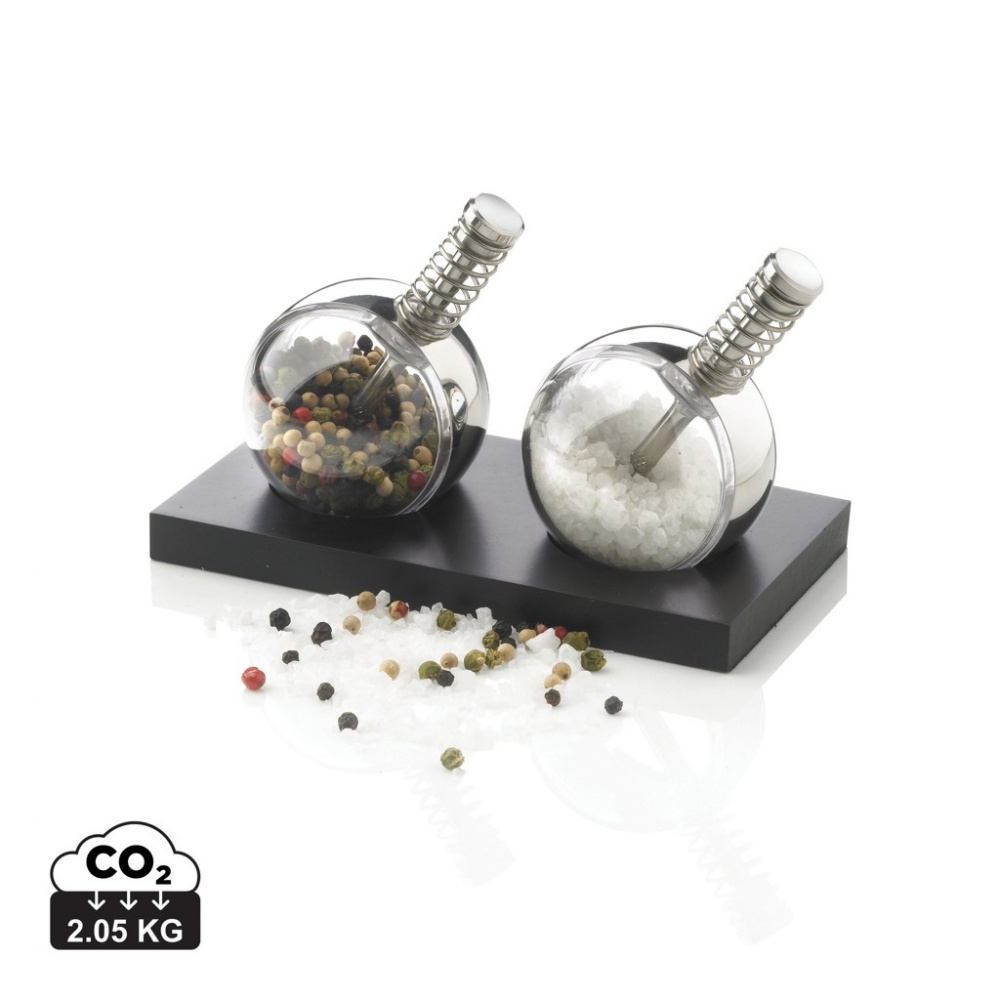 Logo trade promotional products image of: Planet pepper & salt set