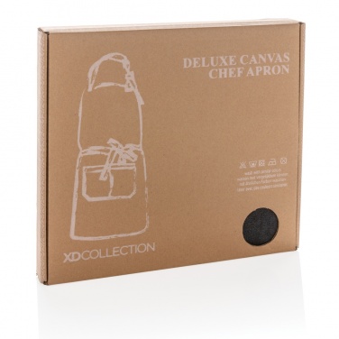 Logo trade promotional product photo of: Deluxe canvas chef apron