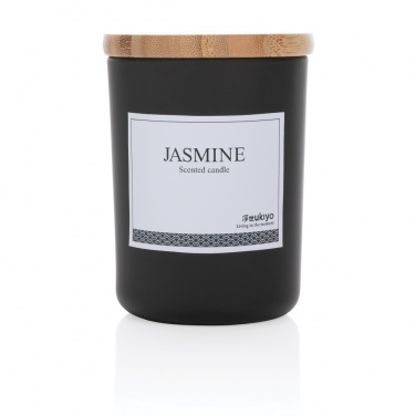 Logotrade advertising products photo of: Ukiyo deluxe scented candle with bamboo lid