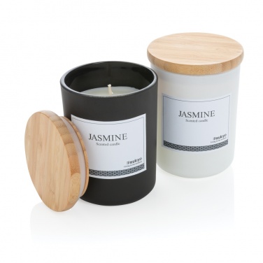 Logotrade promotional gift picture of: Ukiyo deluxe scented candle with bamboo lid