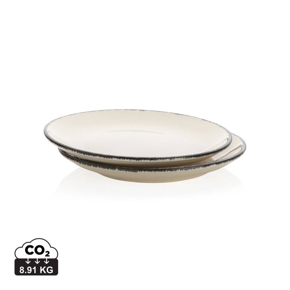 Logo trade promotional gift photo of: Ukiyo dinner plate set of 2