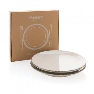 Logo trade advertising products picture of: Ukiyo dinner plate set of 2
