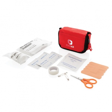 Logo trade promotional product photo of: First aid set in pouch