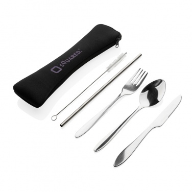 Logotrade advertising product picture of: 4 PCS stainless steel re-usable cutlery set