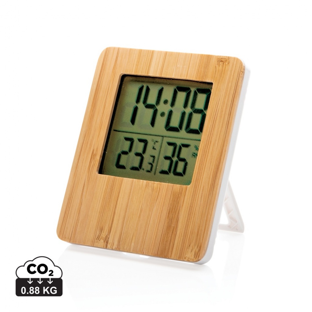 Logotrade business gift image of: Bamboo weather station