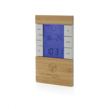 Logotrade business gifts photo of: Utah RCS rplastic and bamboo weather station