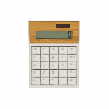 Logotrade promotional giveaways photo of: Utah RCS recycled plastic and  bamboo calculator