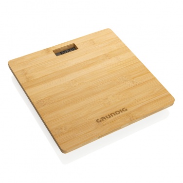 Logotrade promotional products photo of: Grundig Bamboo Digital Body Scale
