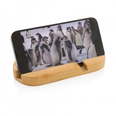 Logotrade business gift image of: Bamboo tablet and phone holder