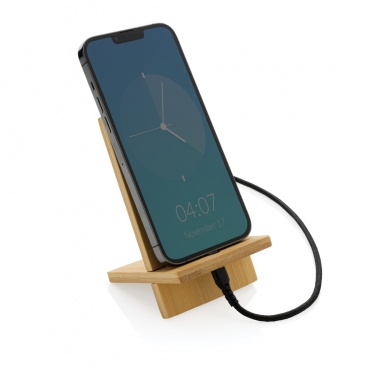 Logotrade promotional gift image of: Bamboo phone stand in kraft box