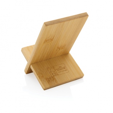 Logotrade promotional product picture of: Bamboo phone stand in kraft box