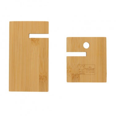 Logo trade corporate gifts picture of: Bamboo phone stand in kraft box
