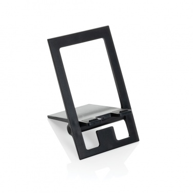 Logo trade promotional merchandise photo of: SnapStand RCS recycled plastic foldable phone stand