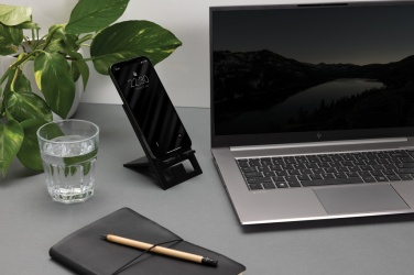 Logo trade promotional product photo of: SnapStand RCS recycled plastic foldable phone stand