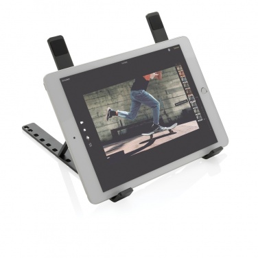 Logo trade corporate gifts image of: Terra RCS recycled aluminium universal laptop/tablet stand