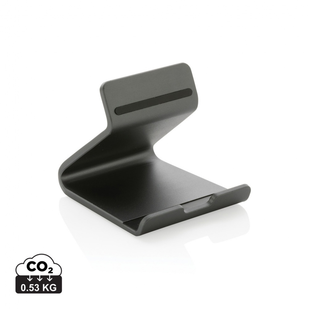Logo trade promotional giveaways picture of: Terra RCS recycled aluminium tablet & phone stand