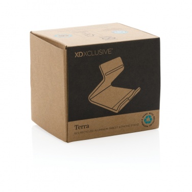 Logotrade corporate gift image of: Terra RCS recycled aluminium tablet & phone stand