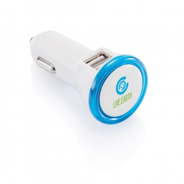 Logo trade business gift photo of: Powerful dual port car charger