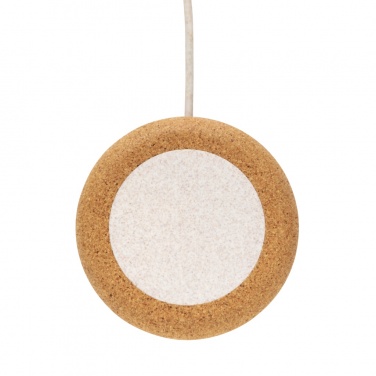 Logotrade advertising product image of: Cork and Wheat 5W wireless charger