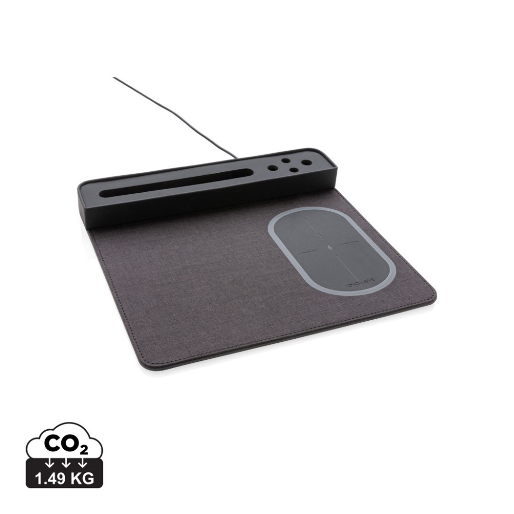 Logo trade advertising product photo of: Air mousepad with 5W wireless charging and USB