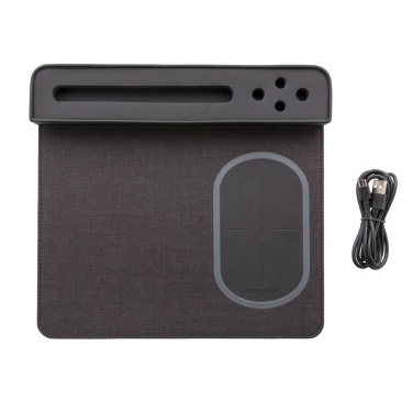 Logo trade promotional merchandise image of: Air mousepad with 5W wireless charging and USB