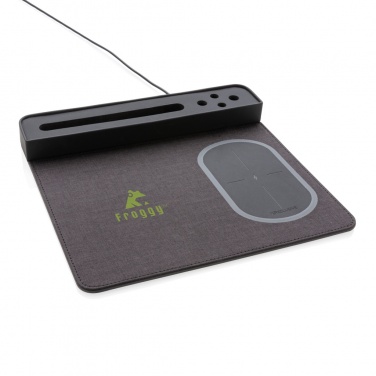 Logotrade promotional product picture of: Air mousepad with 5W wireless charging and USB