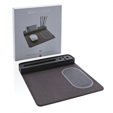 Logotrade promotional product picture of: Air mousepad with 5W wireless charging and USB