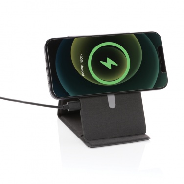 Logo trade business gift photo of: Artic Magnetic 10W wireless charging phone stand