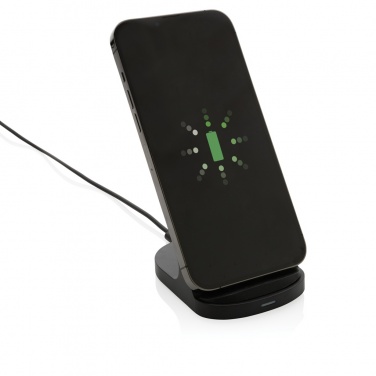 Logotrade advertising products photo of: RCS recycled plastic double coil wireless stand 15W